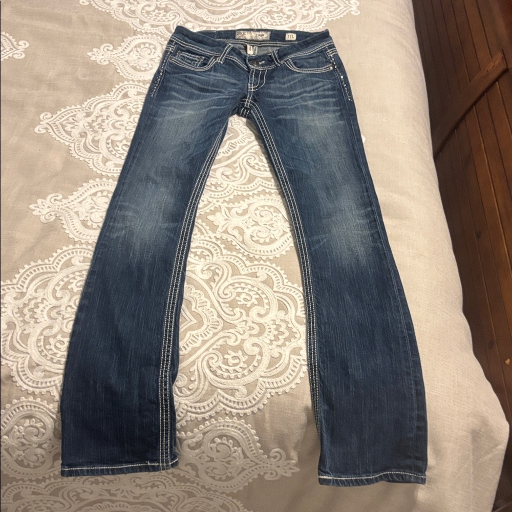 BKE Women's Boot Cut Jeans - Blue